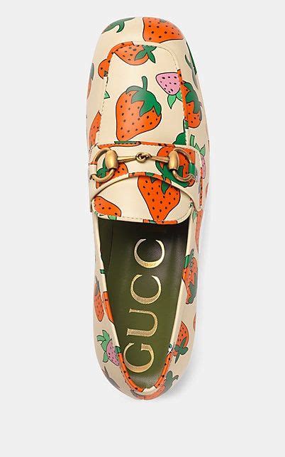 gucci strawberry loafers